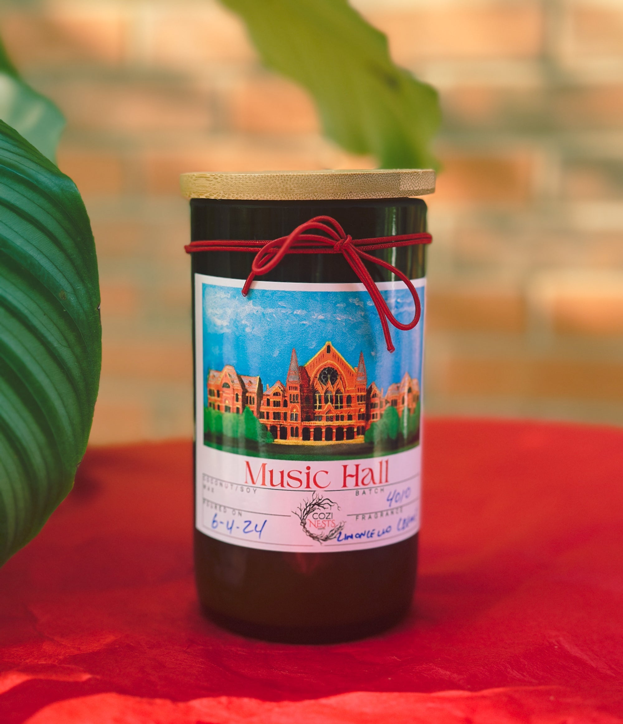 Music Hall- Wine Bottle Candle