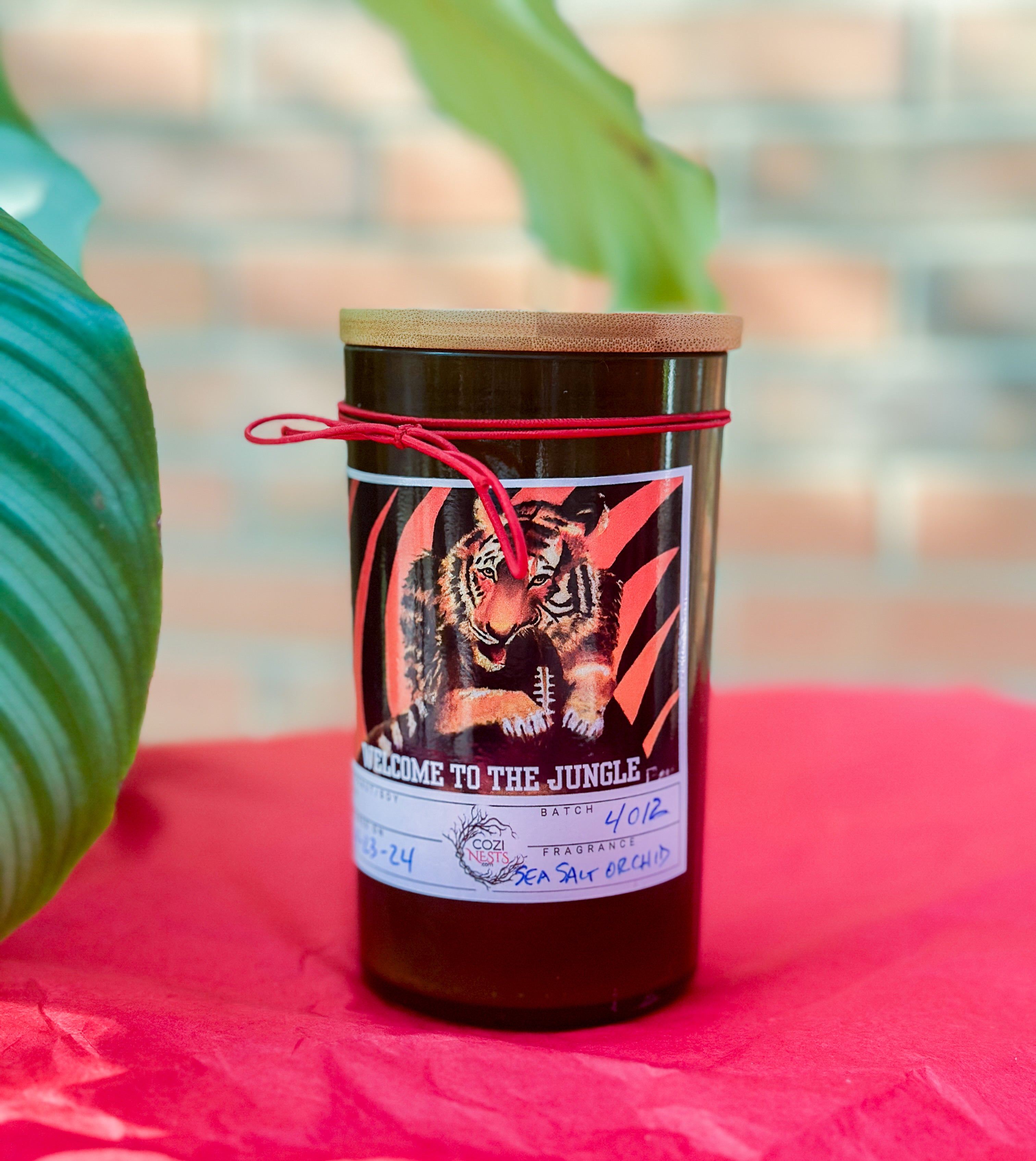 Bengal Tiger -Wine Bottle Candle