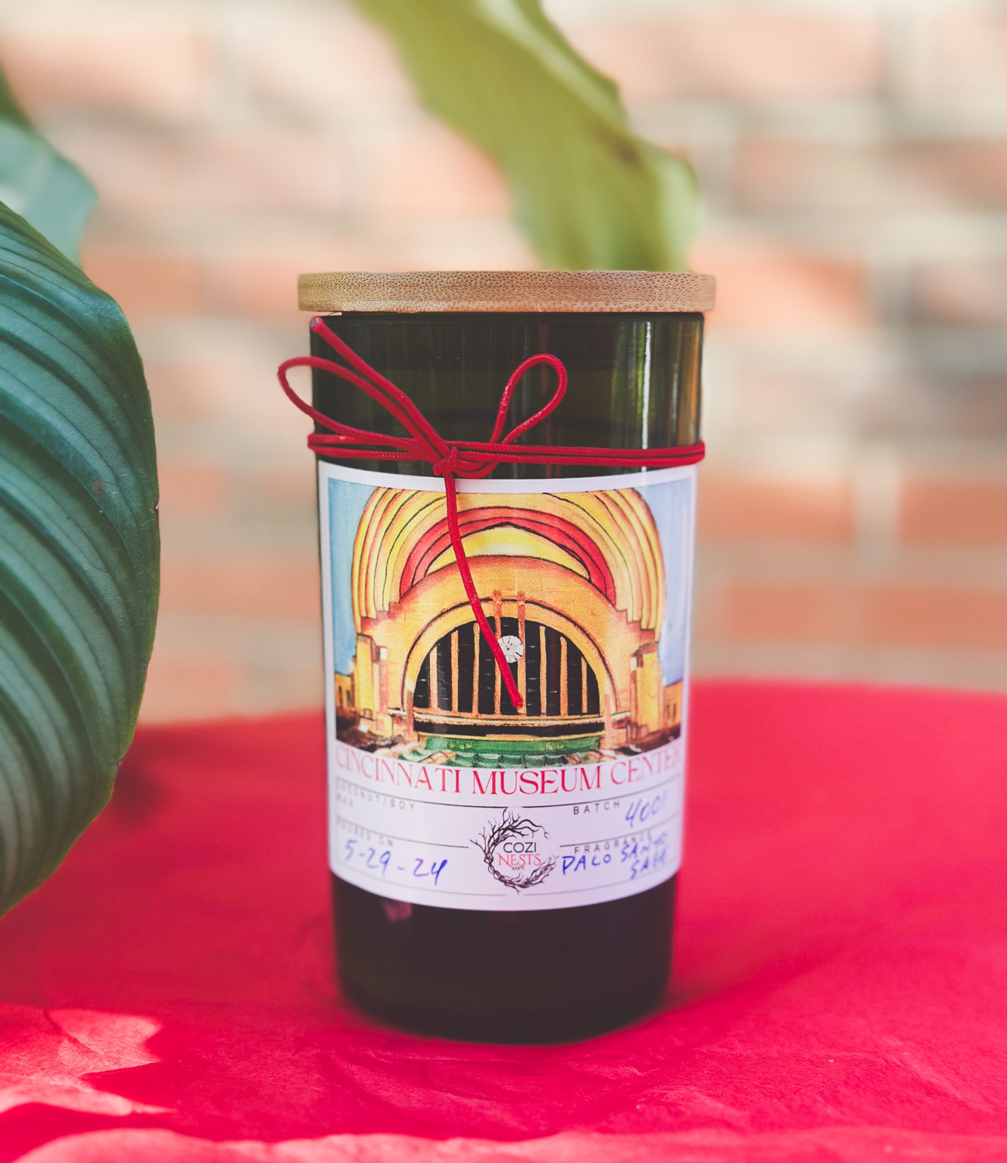 The Museum Center -Wine Bottle Candle