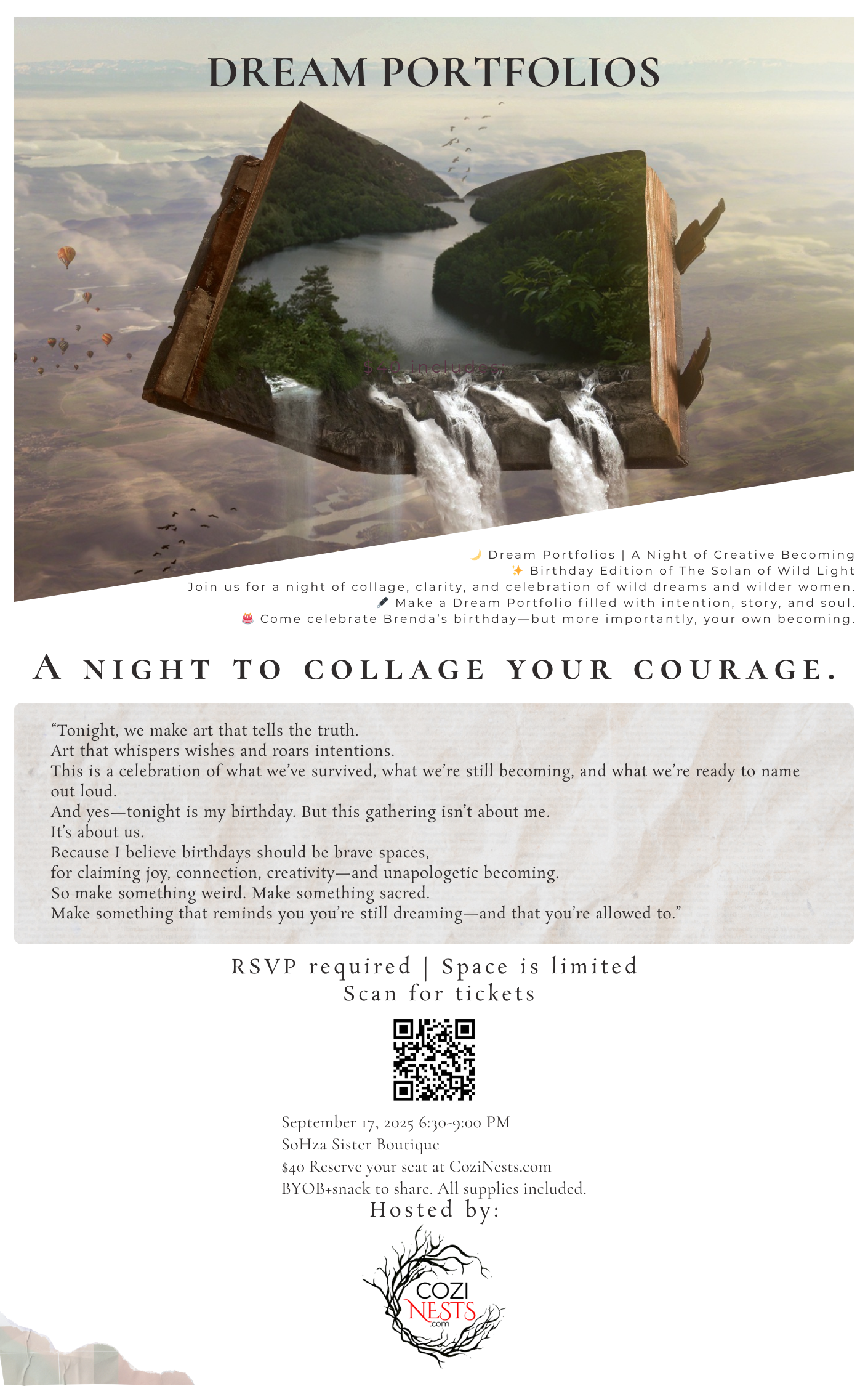 A Dream Portfolio Night - Event Ticket