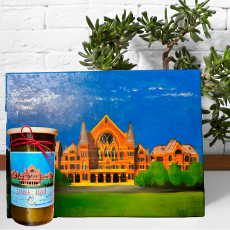 Music Hall- Wine Bottle Candle