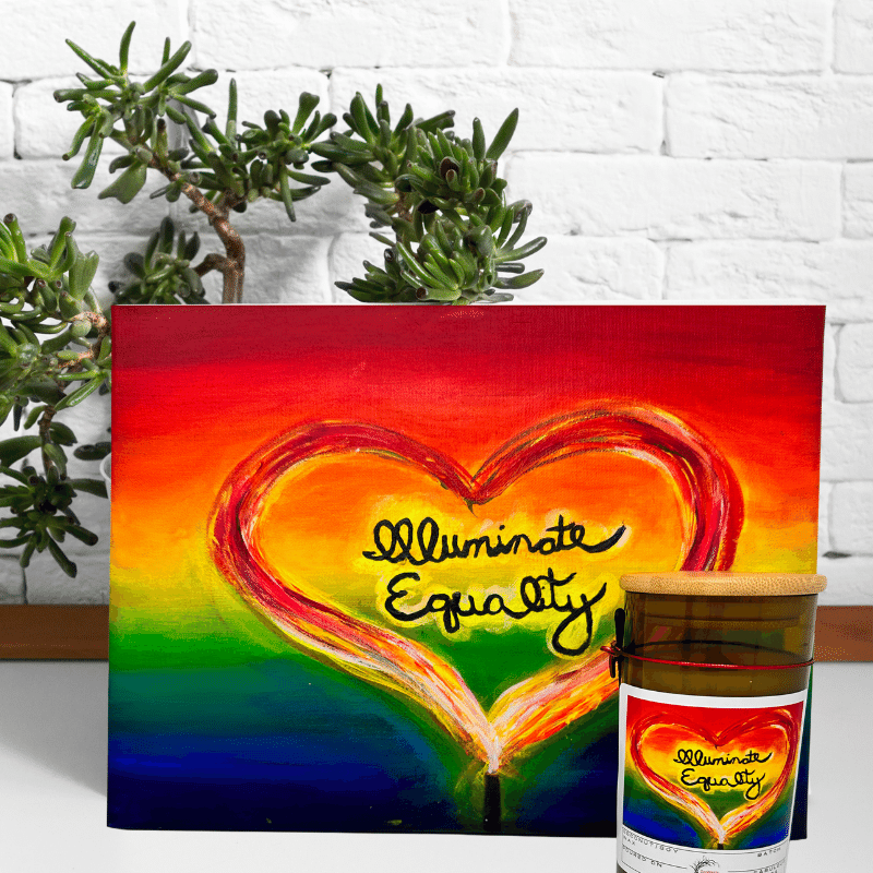 Cincy Pride -Wine Bottle Candle