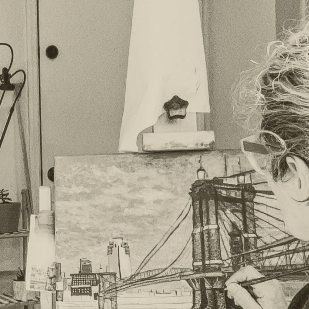 Wine bottle candle - Roebling Bridge